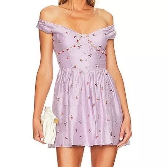 MAJORELLE Dresses & Skirts - Majorelle Danielle Off The Shoulder Mini Dress